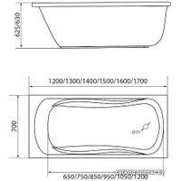Ванна 1Марка Classic 170x70 (с каркасом)