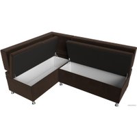 Угловой диван Лига диванов Стайл левый 114522L (микровельвет коричневый)