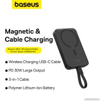 Внешний аккумулятор Baseus Magnetic Fast Charge Power Bank Type-C Edition 30W 10000mAh (черный)