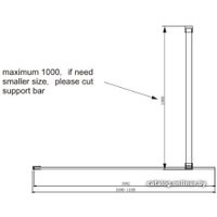 Душевая стенка Ambassador Walk-in 15031111 110