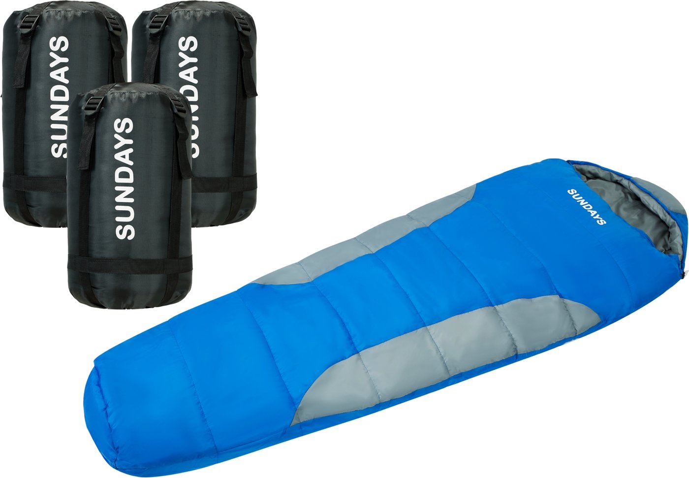 

Спальный мешок Sundays ZC-SB019 (4шт, темно-серый/синий)