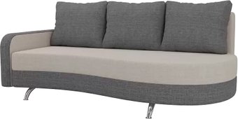 Лига диванов Премьер 105268 (левый, бежевый/серый)