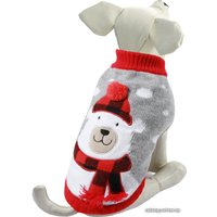 Свитер для животных Triol Белый мишка 12271562 (M, серый/белый)