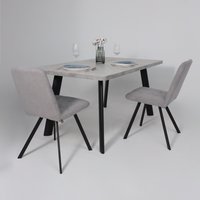 Кухонный стол Мамадома Leon lux radial-180 раздвижной 180-240х95 (серый сланец/черный)