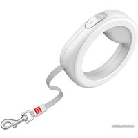 Поводок-рулетка Wau Dog 812715 (светло-серый/белый)