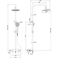 Душевая система  Lauter Mist 21SH20918-2