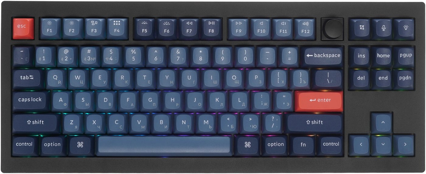 Клавиатура Keychron V3 Max V3M-D3 (Gateron Jupiter Brown, с гравировкой)
