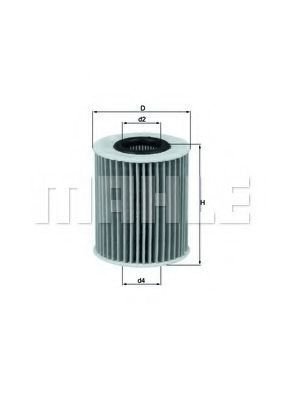 

Масляный фильтр Mahle Knecht OX413D2
