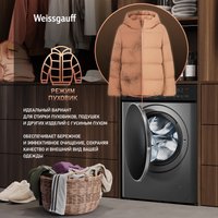 Стирально-сушильная машина Weissgauff WMD 4828 Inverter Steam Grey
