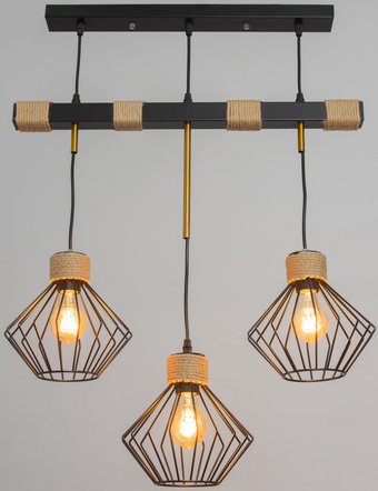 Подвесная люстра BayerLux Чертеж 10777199 (черный)