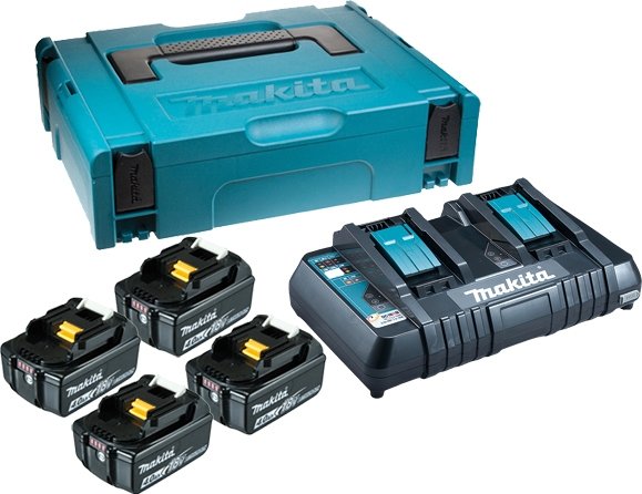 

Аккумулятор с зарядным устройством Makita BL1850B + DC18RD (18В/5.0 а*ч + 18В)