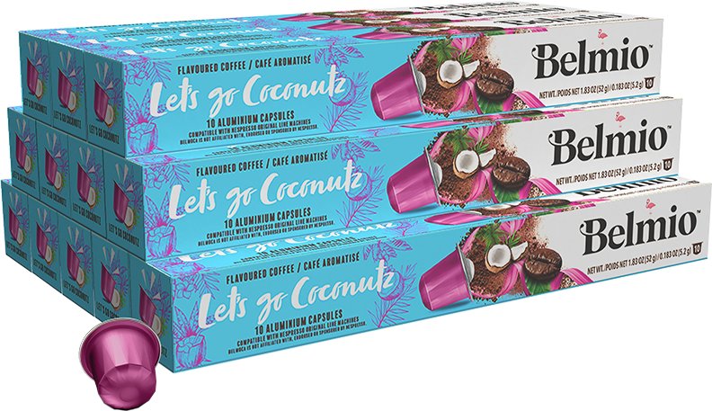 

Кофе в капсулах Belmio Let's go Coconutz 120 шт