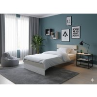 Кровать PROxSON Milton 80x190 (ясень шимо светлый/дуб шамони светлый 124)