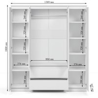 Шкаф распашной Soma ШК-4 (белый)