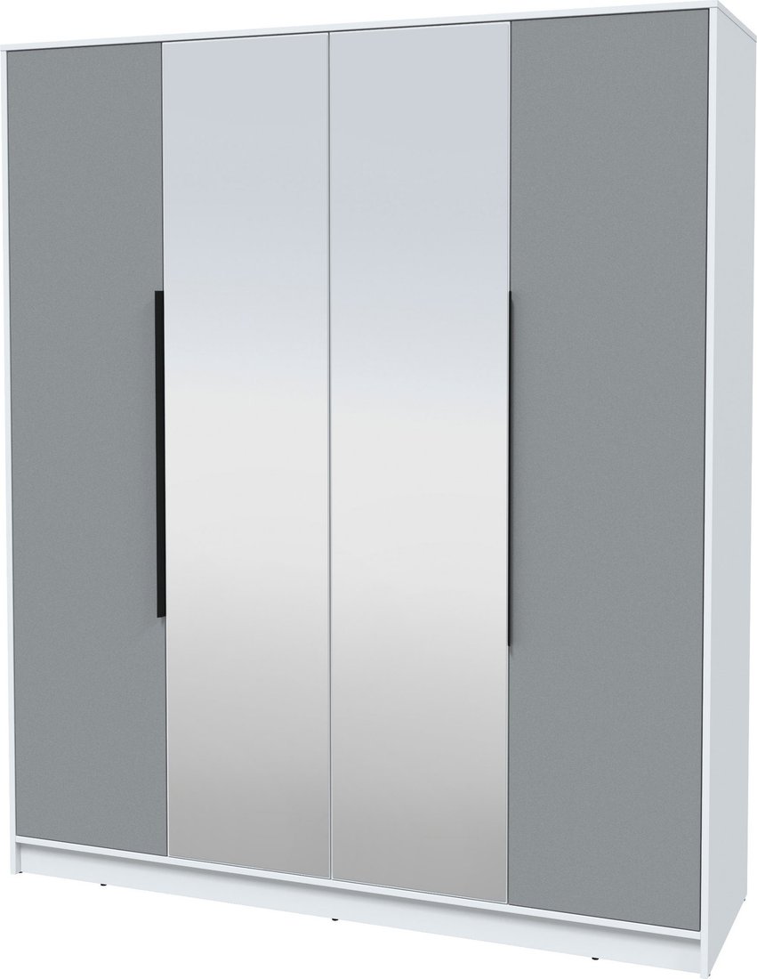 

Шкаф-купе Интерлиния Концепт КТ-Ш4з (серебро/белый платинум)