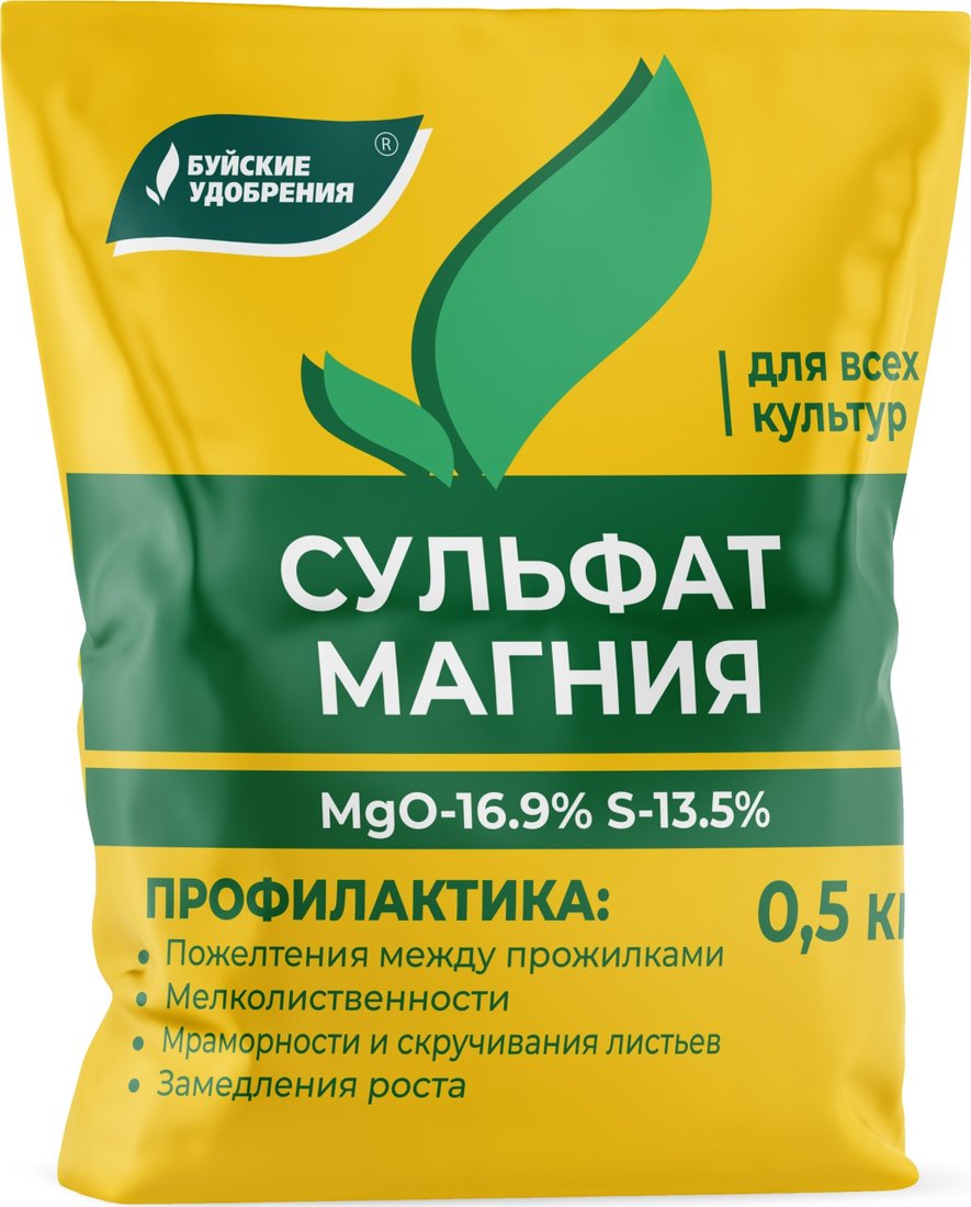 

Удобрение Буйские удобрения Сульфат магния (0.5 кг)