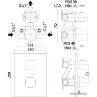 Смеситель Paffoni Elle LEQ513NO/M