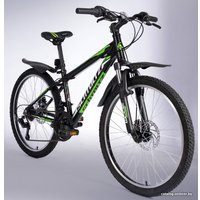 Велосипед Schtoltz Edge 24 Disc (черно-зеленый, 2017)