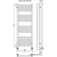 Полотенцесушитель TERMINUS Аврора П22 (432х1200)