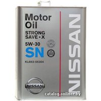 Моторное масло Nissan Strong Save X 5W-30 SN (KLAN3-05304) 4л
