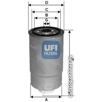 Топливный фильтр UFI 2452801