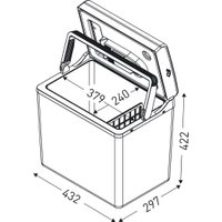 Термоэлектрический автохолодильник ZUGEL ZCR301D 30л (синий)