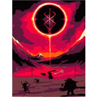 Картина по номерам Red Panda Аниме Берсерк Знак p54647