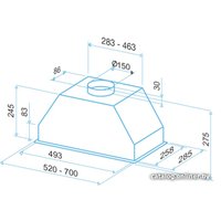 Кухонная вытяжка Best BHG51320WA (P550 WH)