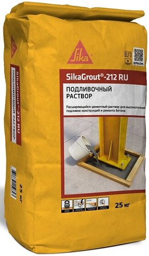 Ремонтная смесь Sika SikaGrout-212 25кг (серый)