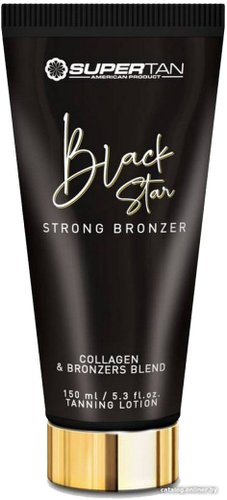 Крем для загара SuperTan Black Star Cо Slimming эффектом и питательными маслами (150 мл)