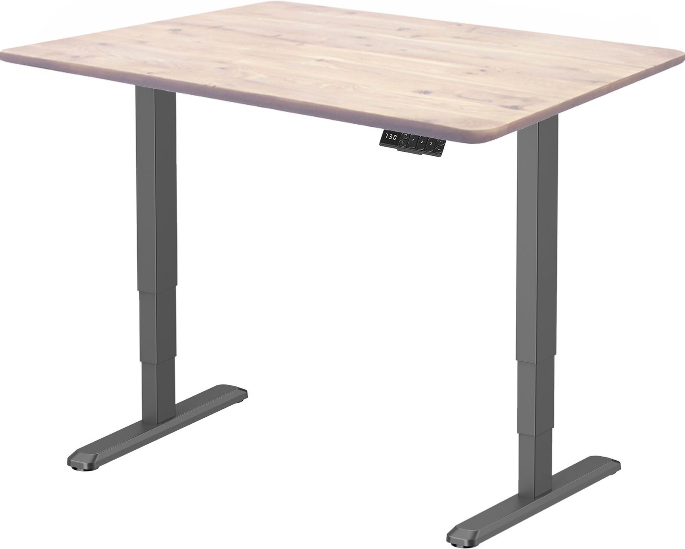 

Стол для работы стоя ErgoSmart Wooden Unique Ergo Desk 1300х750х27 мм (прямой край, дуб беленый/черный)