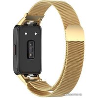 Браслет Rumi Milanese loop металлический для Huawei Band 6 / Honor Band 6 (золотистый)