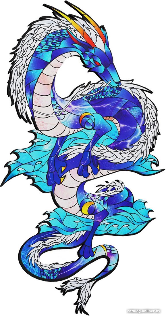 Пазл Sima-Land Spectral Dragon 9375730 (134 эл)