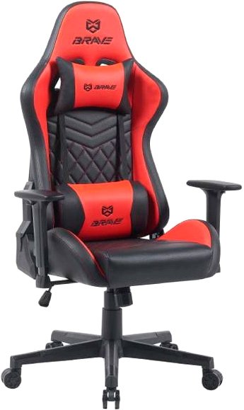 

Игровое (геймерское) кресло Brave Nuke Black (красный)