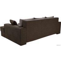 Угловой диван Mebelico Майами 15 114892 (правый, рогожка, коричневый)