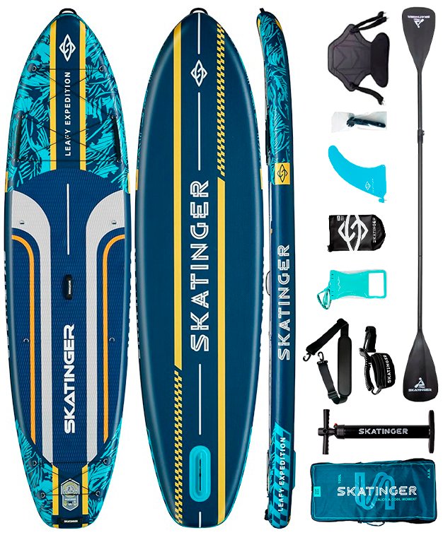 Сапборд Skatinger Leafy Expedition Blue