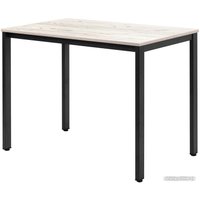 Кухонный стол Millwood Сеул Л 100x60x75 (дуб белый Craft/металл черный)