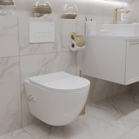 Унитаз подвесной Roxen Antares 530185-01X Rimless Soft Close с функцией биде