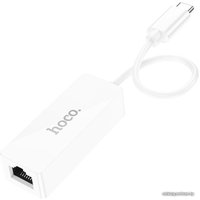 Сетевой адаптер Hoco UA22 USB Type-C - RJ45 (1.3 м, белый)