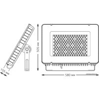 Уличный прожектор Gauss Qplus 400W 6500К 690511400