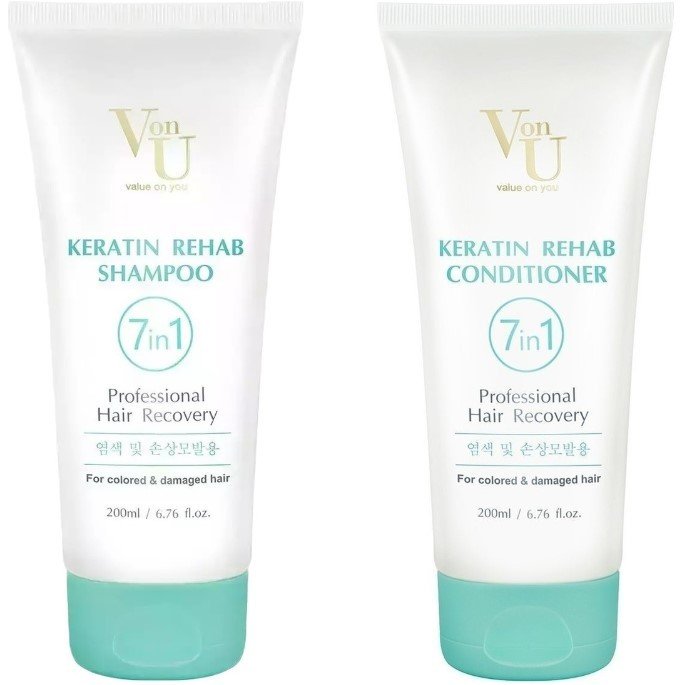 

Кондиционер Von-U Keratin Rehab шампунь 200 мл + кондиционер 200 мл