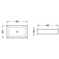 Умывальник Deante Up PB01408B