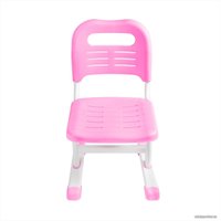 Парта Anatomica Avgusta + стул + выдвижной ящик + светильник + подставка (белый/розовый)