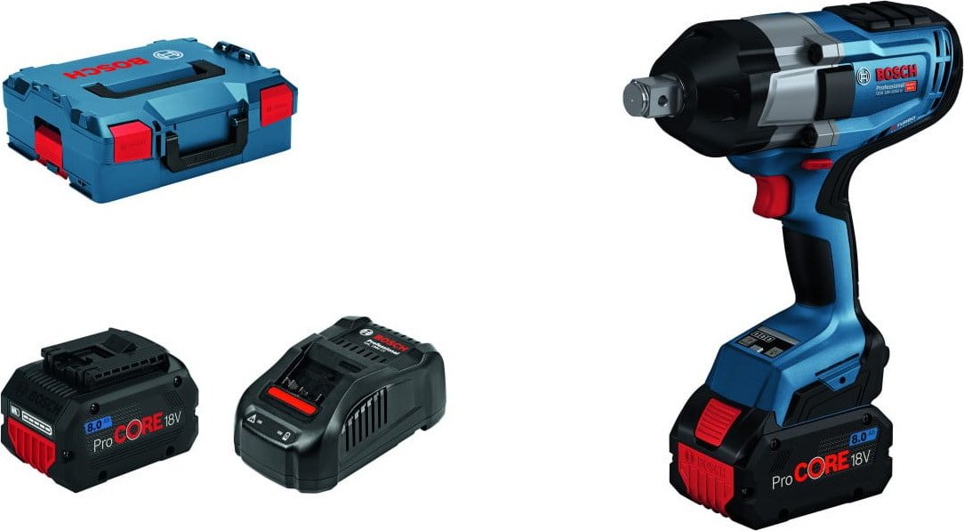

Гайковерт Bosch GDS 18V-1050 H Professional 06019J8502 (с 2-мя АКБ 8 Ah, кейс)