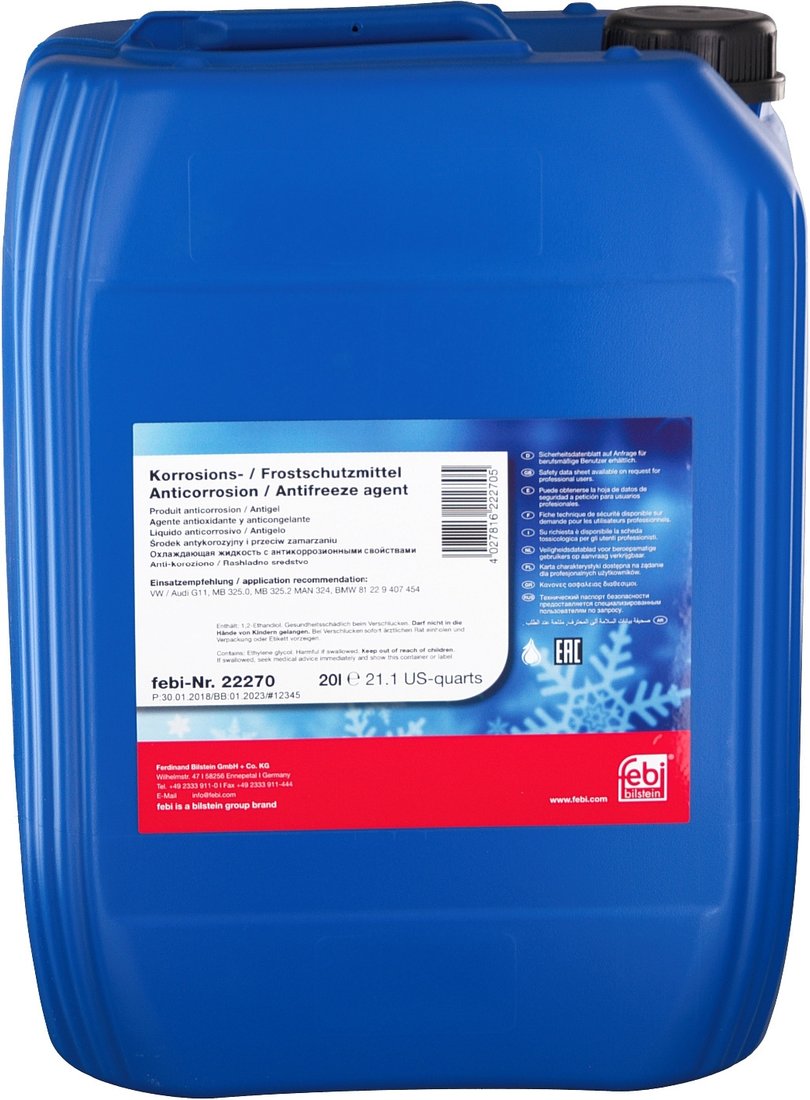 

Антифриз Febi bilstein G11 22270 20л