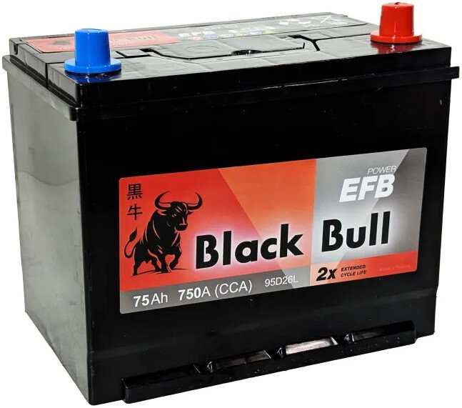

Автомобильный аккумулятор Black Bull Asia EFB JR (75 А·ч)