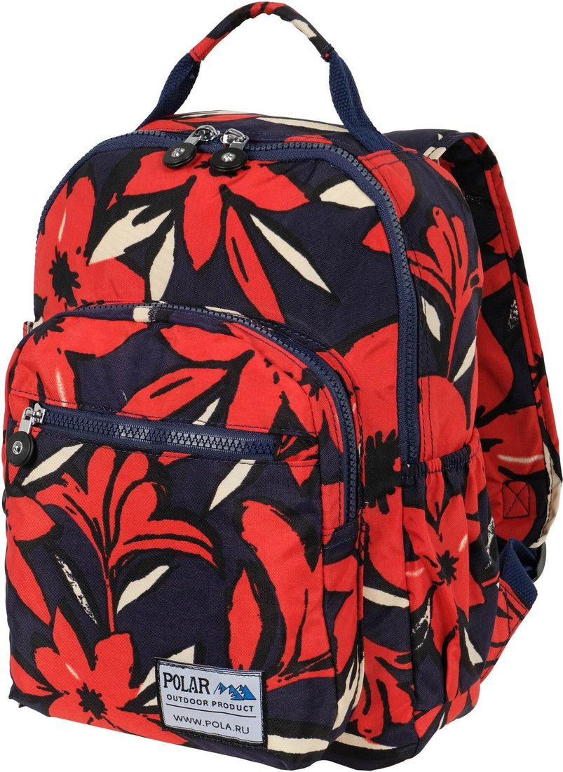 

Городской рюкзак Polar 18263s (красные цветы на синем)