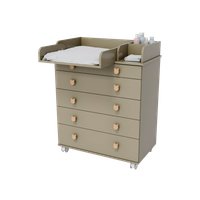Детский комод Incanto Мишка с органайзером 800/5 PK-0060/06 (кашемир)