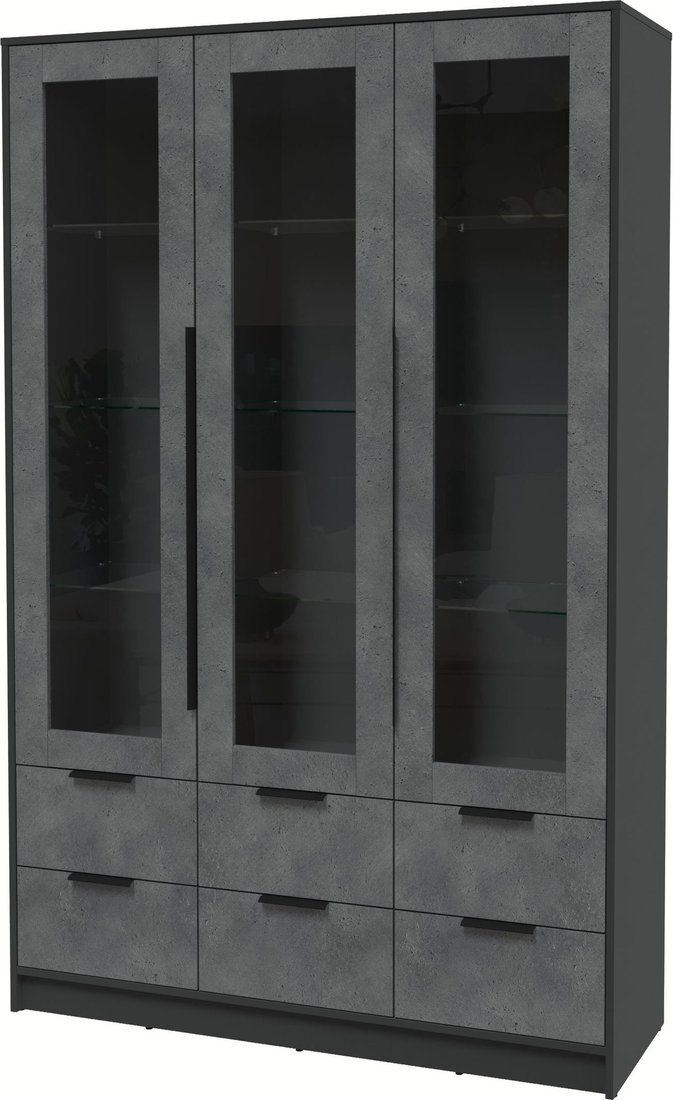 

Шкаф-витрина Интерлиния Концепт КТ-ШВ3 (бетон портленд/антрацит)