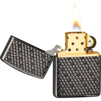 Зажигалка Zippo 49021 Armor Black Ice Hexagon Design